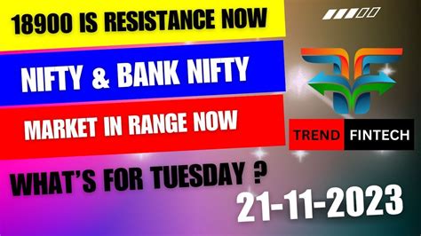 Nifty Prediction And Bank Nifty Analysis For Tuesday 21 November 2123