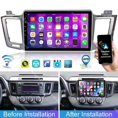 FOR TOYOTA RAV4 2013 2018 Fit Apple Carplay Android 13 Car Stereo Radio