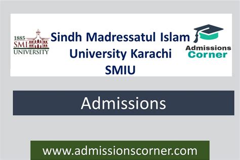 Sindh Madressatul Islam University Admissions Fall 2023