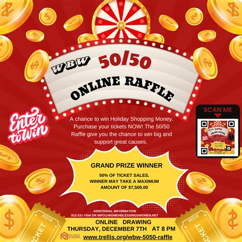 Wbw Online 5050 Raffle Raffle 50 50 Raffle Fundraising Events