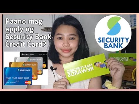 How To Apply Security Bank Credit Card Tips Annual Fee Requirements