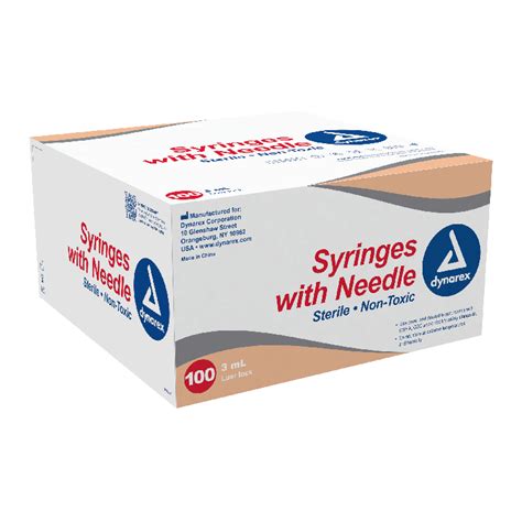 Syringe Non Safety With Needle Luer Lock Dynarex Corporation