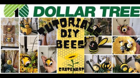 Diy Quick Easy Fun Summer Dollar Tree Bumble Bee Tutorials CUTE Bees