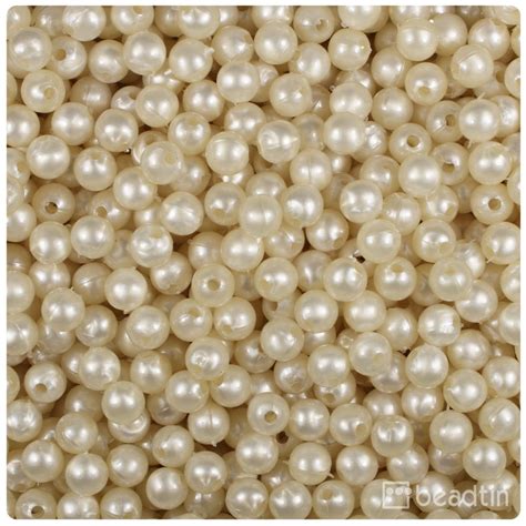 Beadtin Natural Pearl Mm Round Craft Beads Pcs Walmart