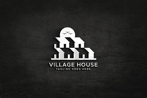 Village House Town Logo Design Template By Amadul Codester