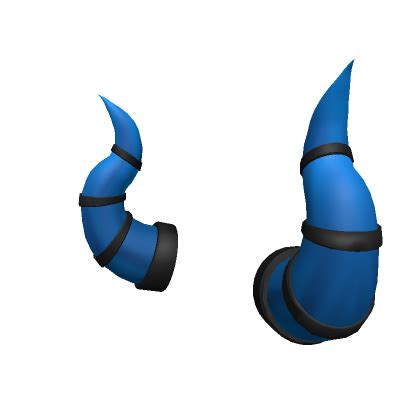 Twisted Blue Horns Roblox Item Rolimon S