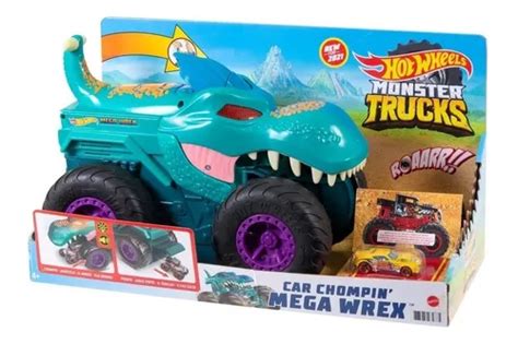 Hot Wheels Monster Trucks Mega Wrex Car Chompin Mattel Gyl13 Frete Grátis