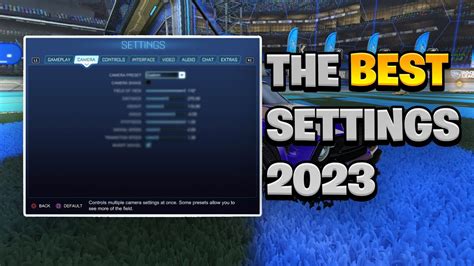 BEST ROCKET LEAGUE SETTINGS 2024 YouTube