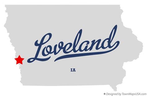 Map of Loveland, IA, Iowa