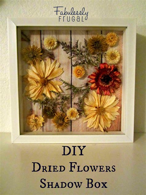 DIY Dried Flowers Shadow Box