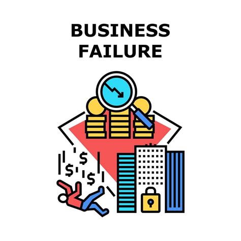 Business Failure Vector Concept Color Illustration 10043585 Vector Art ...