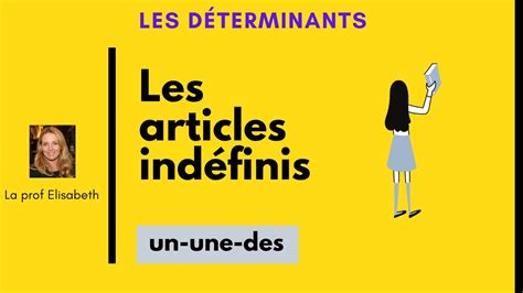 Les Articles Ind Finis En Fran Ais Niveau A De Fle Youtube