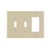 Leviton Decora Gang Midway Toggle Combination Nylon Wall Plate