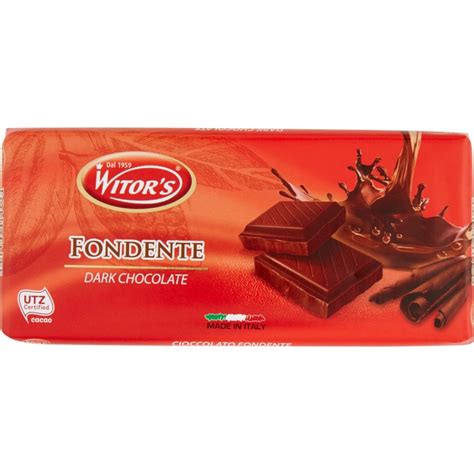 Tavoletta Al Cioccolato Fondente Witor S Gr Cicalia