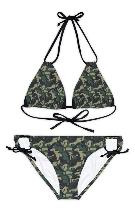 Camo Bikini Set Camo Triangle Swimsuit Chick Clothing Cheekybathing Suit Bikini Babe Chick
