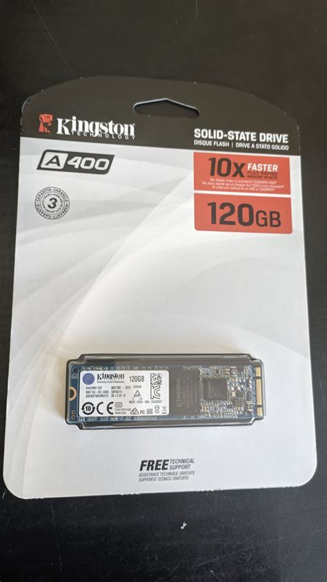 SSD диск Kingston M.2 2280 120 Гб SATA (SA400M8/120G) — купить по ...
