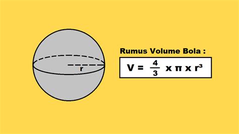 Cara Menghitung Volume Bola Dan Contoh Soal - Cilacap Klik