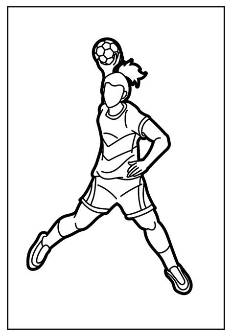 Desenhos De Handebol Para Colorir Bora Colorir