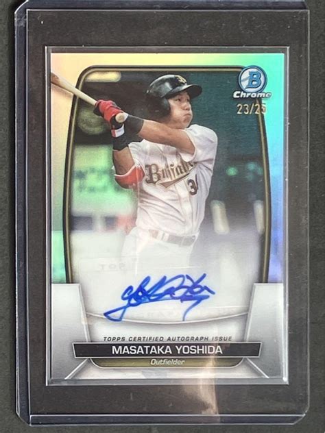 2023topps Bowman Npb 吉田正尚 直筆サインカード 25枚限定 By メルカリ