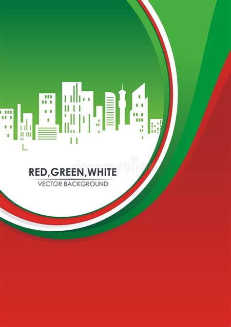 Red, Green, and White Stylish Abstract Background Stock Vector - Illustration of mayo, isolated ...