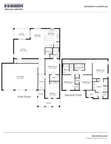 Dr Horton Floor Plans 2005