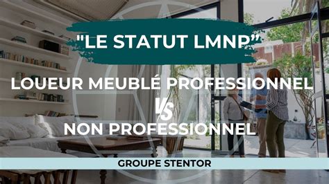 Chapitre Loueur Meubl Professionnel Vs Non Professionnel Youtube