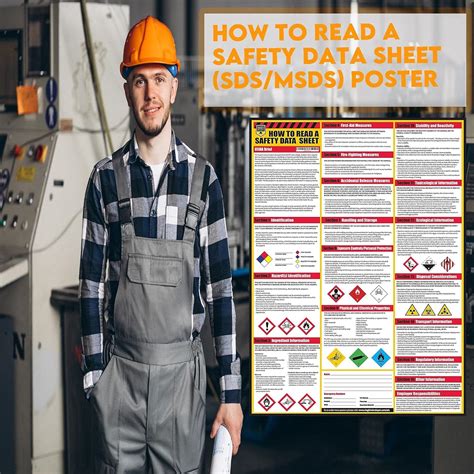 Buy How To Read A Safety Data Sheet Sdsmsds Poster 24 X 33 Inch Uv