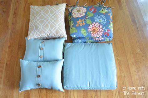 Reversible Patio Cushions and Pillows-At Home with The Barkers