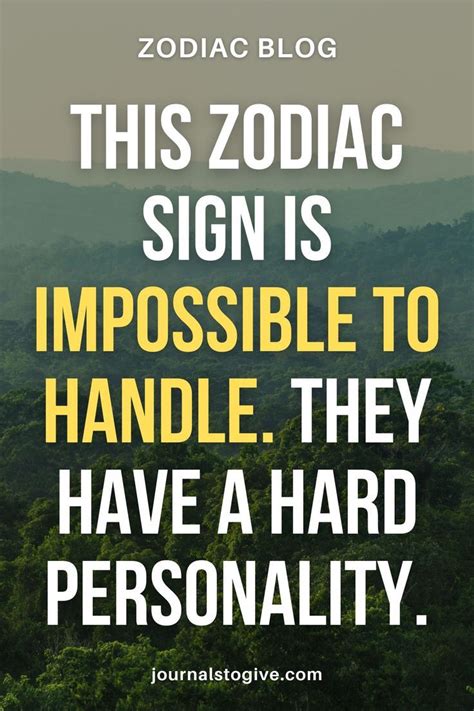 This Zodiac Sign Is Impossible To Handle They Have A Hard Personality