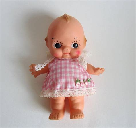 Vintage Kewpie Doll In Original Dress Kewpie Dolls Green Flowers Vintage Toys Toys Games The