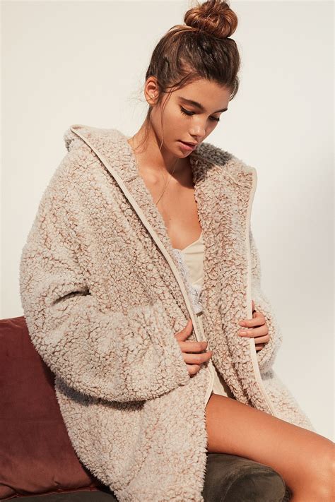 UO Shaila Oversized Fuzzy Jacket Urban Outfitters Clothes Fuzzy