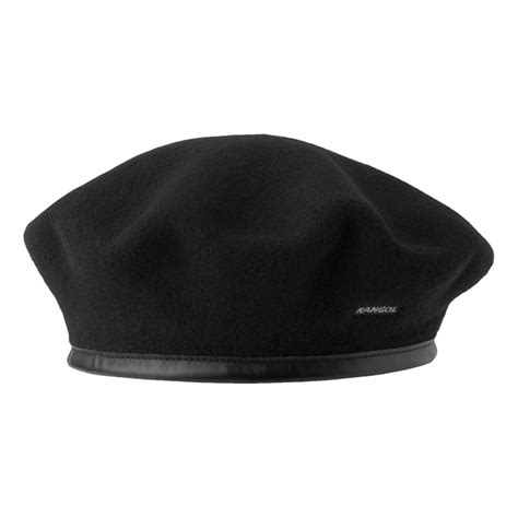 Kangol Monty Beret Black Black Popcorn Store