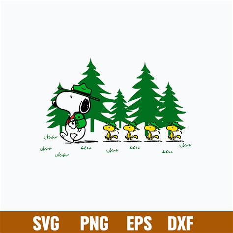 Snoopy Woodstock Camping Svg Snoopy Svg Png Dxf Eps File Inspire Uplift