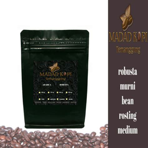 Jual Kopi Robusta Biji Murni Temanggung Petik Merah Bean Natural Proses