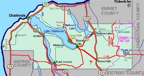 Charlevoix County Map