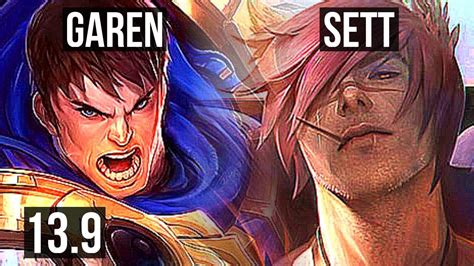 Garen Vs Sett Top Rank 2 Garen Tr Challenger 13 9 Youtube