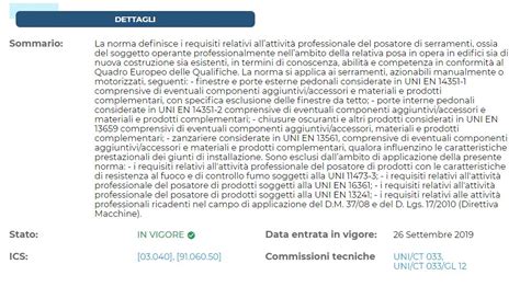 Cosa Dice La Uni La Norma Per La Posa In Opera Di Infissi E