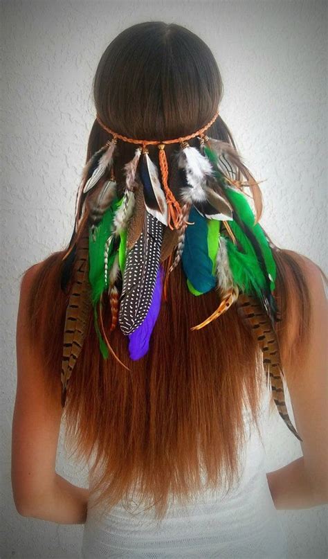 Amazon Rainforest Feather Headband Native By Dieselboutique Con