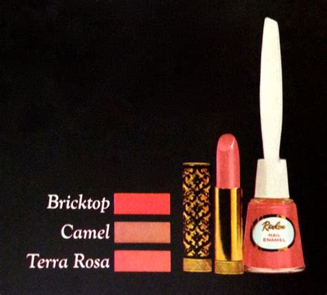 Revlon Earthy Nail Enamel And Lipstick 1965 Vintage Makeup Ads Vintage Cosmetics Vintage Makeup