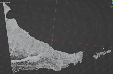 Archivo STL Mapa topográfico de TIERRA DEL FUEGO ArgentinaPlan de