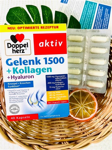 Doppel herz aktiv Gelenk 1500 kollagen Hyaluron สตรใหมลาสดของการ