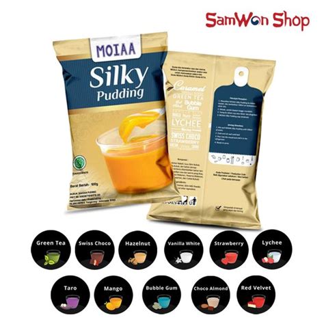 Jual MOIAA SILKY PUDDING 100 GRAM BUBUK PUDING LEMBUT VARIAN RASA Di