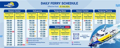 Ferry Schedule 2024 Visit Batam Bintan Balai SINDO FERRY SINGAPORE