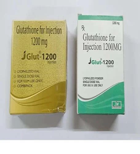 Glutathione 1200 Mg Inj For Skin Whitening Packaging Type Bottle At