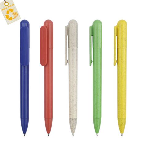 Branded Recycled Pens Made From Wheat Straw Ballpenmanufacturer