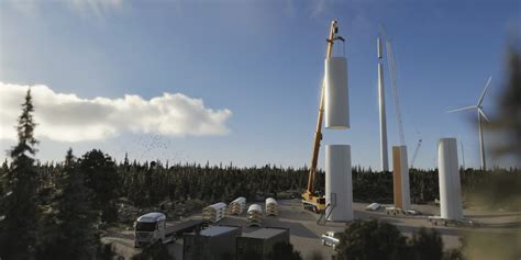 The Worlds Tallest Wooden Wind Turbine Tower Is Nearly Complete