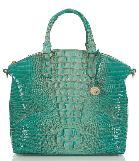 Brahmin Melbourne Collection Large Duxbury Crocodile Embossed Dome