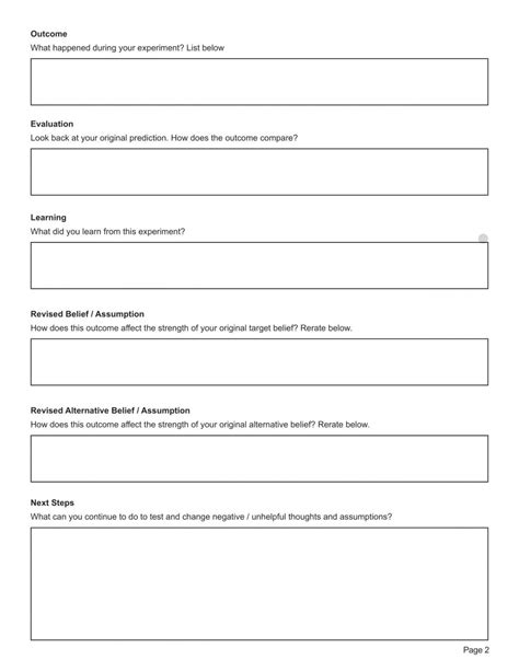 Cbt Worksheets Bundle Pdf Templates For Adults