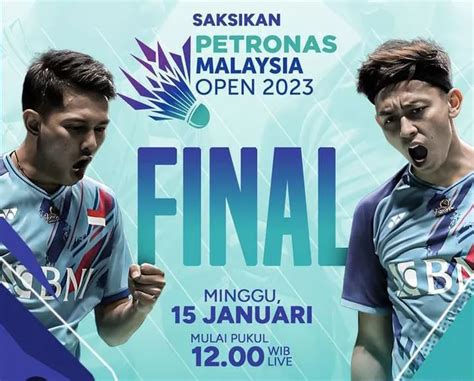 Jadwal Acara RCTI Minggu 15 Janauri 2023 Final Malaysia Open 2023