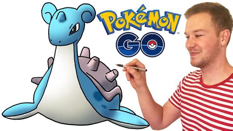 How To Draw Lapras Pokemon Go Step By Step Art Lesson Youtube